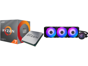 AMD RYZEN 7 3700X 8-Core 3.6 GHz (4.4 GHz Max Boost) Socket AM4 65W 100-100000071BOX Desktop Processor and MSI MAG CORELIQUID 360R AIO Liquid CPU Cooler 360mm Radiator Triple 120mm PWM Fans RGB Lighting Controlled by Software AMD RYZEN 7 3700X 8-Core 3.6 GHz (4.4 GHz Max Boost) Socket AM4 65W 100-100000071BOX Desktop Processor and MSI MAG CORELIQUID 360R AIO Liquid CPU Cooler 360mm Radiator Triple 120mm PWM Fans RGB Lighting Controlled by Software