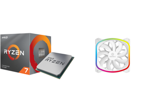 AMD RYZEN 7 3700X 8-Core 3.6 GHz (4.4 GHz Max Boost) Socket AM4 65W 100-100000071BOX Desktop Processor and Enermax SquA 120mm Dual Light Loop RGB LED PWN Fan Plug Play Single Pack - White UCSQARGB12P-W-SG AMD RYZEN 7 3700X 8-Core 3.6 GHz (4.4 GHz Max Boost) Socket AM4 65W 100-100000071BOX Desktop Processor and Enermax SquA 120mm Dual Light Loop RGB LED PWN Fan Plug Play Single Pack - White UCSQARGB12P-W-SG