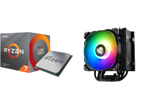 AMD RYZEN 7 3700X 8-Core 3.6 GHz (4.4 GHz Max Boost) Socket AM4 65W 100-100000071BOX Desktop Processor and Enermax ETS-T50 Axe Addressable RGB CPU Air Cooler 230W+ TDP for Intel/AMD Univeral Socket 5 Direct Contact Heat Pipes 120mm PWM Fan AMD RYZEN 7 3700X 8-Core 3.6 GHz (4.4 GHz Max Boost) Socket AM4 65W 100-100000071BOX Desktop Processor and Enermax ETS-T50 Axe Addressable RGB CPU Air Cooler 230W+ TDP for Intel/AMD Univeral Socket 5 Direct Contact Heat Pipes 120mm PWM Fan