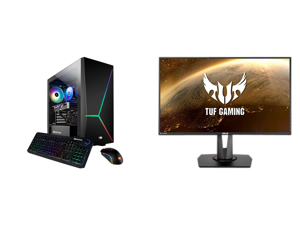 iBUYPOWER Slate 4 163A - AMD Ryzen 5 3600 - Radeon RX 580 - 16 GB DDR4 - 1 TB HDD - 240 GB SATA SSD - Windows 10 Home - Gaming Desktop and ASUS TUF Gaming VG279QM 27" Full HD 1920 x 1080 1 ms (GTG) 280Hz (Overclocking) 2 x HDMI DisplayPort iBUYPOWER Slate 4 163A - AMD Ryzen 5 3600 - Radeon RX 580 - 16 GB DDR4 - 1 TB HDD - 240 GB SATA SSD - Windows 10 Home - Gaming Desktop and ASUS TUF Gaming VG279QM 27" Full HD 1920 x 1080 1 ms (GTG) 280Hz (Overclocking) 2 x HDMI DisplayPort