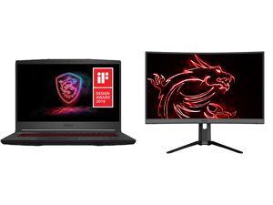 MSI GF65 Thin 9SEXR-839 - 15.6" 144 Hz - Intel Core i5-9300H - GeForce RTX 2060 - 8 GB DDR4 - 512 GB SSD - Windows 10 Home - Gaming Laptop and MSI Optix MAG272CQR 27" WQHD 2560 x 1440 2K Resolution 1ms (MPRT) 165Hz HDMI DisplayPort USB-C AM MSI GF65 Thin 9SEXR-839 - 15.6" 144 Hz - Intel Core i5-9300H - GeForce RTX 2060 - 8 GB DDR4 - 512 GB SSD - Windows 10 Home - Gaming Laptop and MSI Optix MAG272CQR 27" WQHD 2560 x 1440 2K Resolution 1ms (MPRT) 165Hz HDMI DisplayPort USB-C AM