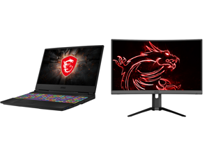 MSI GL65 Leopard 10SEK-022 - 15.6" - Intel Core i7-10750H - RTX 2060 - 16 GB Memory - 1 TB HDD - 512 GB SSD - Gaming Laptop and MSI Optix MAG272CQR 27" WQHD 2560 x 1440 2K Resolution 1ms (MPRT) 165Hz HDMI DisplayPort USB-C AMD FreeSync Anti MSI GL65 Leopard 10SEK-022 - 15.6" - Intel Core i7-10750H - RTX 2060 - 16 GB Memory - 1 TB HDD - 512 GB SSD - Gaming Laptop and MSI Optix MAG272CQR 27" WQHD 2560 x 1440 2K Resolution 1ms (MPRT) 165Hz HDMI DisplayPort USB-C AMD FreeSync Anti
