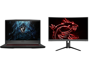 MSI GF65 Thin 10UE-071 - 15.6" 144 Hz IPS - Intel Core i7-10750H - NVIDIA GeForce RTX 3060 Laptop GPU 6 GB GDDR6 - 16 GB Memory - 512 GB NVMe SSD - Windows 10 Home - Gaming Laptop and MSI Optix MAG272CQR 27" WQHD 2560 x 1440 2K Resolution 1 MSI GF65 Thin 10UE-071 - 15.6" 144 Hz IPS - Intel Core i7-10750H - NVIDIA GeForce RTX 3060 Laptop GPU 6 GB GDDR6 - 16 GB Memory - 512 GB NVMe SSD - Windows 10 Home - Gaming Laptop and MSI Optix MAG272CQR 27" WQHD 2560 x 1440 2K Resolution 1