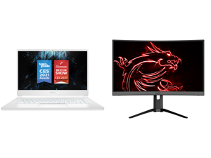 MSI Stealth 15M A11SEK-210 - 15.6" 144 Hz - Intel Core i7-1185G7 - NVIDIA GeForce RTX 2060 Max-Q - 16 GB Memory - 512 GB SSD - Windows 10 Home - Gaming Laptop and MSI Optix MAG272CQR 27" WQHD 2560 x 1440 2K Resolution 1ms (MPRT) 165Hz HDMI MSI Stealth 15M A11SEK-210 - 15.6" 144 Hz - Intel Core i7-1185G7 - NVIDIA GeForce RTX 2060 Max-Q - 16 GB Memory - 512 GB SSD - Windows 10 Home - Gaming Laptop and MSI Optix MAG272CQR 27" WQHD 2560 x 1440 2K Resolution 1ms (MPRT) 165Hz HDMI