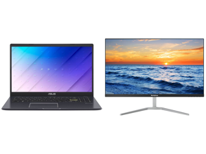 ASUS Laptop L510MA-DB02 Intel Celeron N4020 (1.10 GHz) 4 GB Memory 64 GB eMMC Intel UHD Graphics 600 15.6" Windows 10 S and Westinghouse WH27FX9019 27" Full HD 1920 x 1080 HDMI VGA Flicker-Free Technology Low Blue Light Filter Zero Bezel Fr ASUS Laptop L510MA-DB02 Intel Celeron N4020 (1.10 GHz) 4 GB Memory 64 GB eMMC Intel UHD Graphics 600 15.6" Windows 10 S and Westinghouse WH27FX9019 27" Full HD 1920 x 1080 HDMI VGA Flicker-Free Technology Low Blue Light Filter Zero Bezel Fr