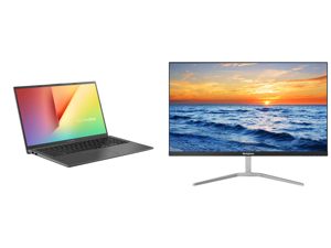 ASUS VivoBook 15 Thin and Light Laptop 15.6" FHD Display Intel i5-1035G1 CPU 8 GB RAM 256 GB SSD + 1 TB HDD Backlit Keyboard Fingerprint Windows 10 Slate Gray F512JA-NH56 and Westinghouse WH27FX9019 27" Full HD 1920 x 1080 HDMI VGA Flicker- ASUS VivoBook 15 Thin and Light Laptop 15.6" FHD Display Intel i5-1035G1 CPU 8 GB RAM 256 GB SSD + 1 TB HDD Backlit Keyboard Fingerprint Windows 10 Slate Gray F512JA-NH56 and Westinghouse WH27FX9019 27" Full HD 1920 x 1080 HDMI VGA Flicker-