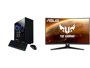 iBUYPOWER - Ryzen 3 3100 - 8 GB DDR4 - 1 TB HDD - GeForce GT 710 - Windows 10 Home - Desktop PC (ARCB 108AV2) and ASUS TUF Gaming VG328H1B 31.5" Full HD 1920 x 1080 165Hz (OC) 1ms (MPRT) HDMI VGA Extreme Low Motion Blur FreeSync Flicker-Fre iBUYPOWER - Ryzen 3 3100 - 8 GB DDR4 - 1 TB HDD - GeForce GT 710 - Windows 10 Home - Desktop PC (ARCB 108AV2) and ASUS TUF Gaming VG328H1B 31.5" Full HD 1920 x 1080 165Hz (OC) 1ms (MPRT) HDMI VGA Extreme Low Motion Blur FreeSync Flicker-Fre
