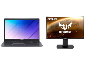 ASUS Laptop L510MA-DB02 Intel Celeron N4020 (1.10 GHz) 4 GB Memory 64 GB eMMC Intel UHD Graphics 600 15.6" Windows 10 S and ASUS TUF Gaming VG24VQ 24" Full HD 1920 x 1080 1ms MPRT 144Hz 2 x HDMI DisplayPort AMD FreeSync Asus Eye Care with U ASUS Laptop L510MA-DB02 Intel Celeron N4020 (1.10 GHz) 4 GB Memory 64 GB eMMC Intel UHD Graphics 600 15.6" Windows 10 S and ASUS TUF Gaming VG24VQ 24" Full HD 1920 x 1080 1ms MPRT 144Hz 2 x HDMI DisplayPort AMD FreeSync Asus Eye Care with U