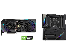 GIGABYTE AORUS GeForce RTX 3090 XTREME 24GB Video Card GV-N3090AORUS X-24GD and GIGABYTE Z590 AORUS XTREME LGA 1200 Intel Z590 SATA 6Gb/s Extended ATX Intel Motherboard GIGABYTE AORUS GeForce RTX 3090 XTREME 24GB Video Card GV-N3090AORUS X-24GD and GIGABYTE Z590 AORUS XTREME LGA 1200 Intel Z590 SATA 6Gb/s Extended ATX Intel Motherboard