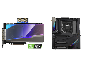 GIGABYTE AORUS GeForce RTX 3090 XTREME WATERFORCE WB 24G Graphics Card WATERFORCE Water Block Cooling System 24GB 384-bit GDDR6X GV-N3090AORUSX WB-24GD Video Card and GIGABYTE Z590 AORUS XTREME LGA 1200 Intel Z590 SATA 6Gb/s Extended ATX In GIGABYTE AORUS GeForce RTX 3090 XTREME WATERFORCE WB 24G Graphics Card WATERFORCE Water Block Cooling System 24GB 384-bit GDDR6X GV-N3090AORUSX WB-24GD Video Card and GIGABYTE Z590 AORUS XTREME LGA 1200 Intel Z590 SATA 6Gb/s Extended ATX In
