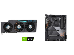 GIGABYTE GeForce RTX 3090 EAGLE OC 24GB Video Card GV-N3090EAGLE OC-24GD and GIGABYTE Z490 AORUS MASTER LGA 1200 Intel Z490 ATX Motherboard with Triple M.2 SATA 6Gb/s USB 3.2 Gen 2 WIFI 6 2.5 GbE LAN GIGABYTE GeForce RTX 3090 EAGLE OC 24GB Video Card GV-N3090EAGLE OC-24GD and GIGABYTE Z490 AORUS MASTER LGA 1200 Intel Z490 ATX Motherboard with Triple M.2 SATA 6Gb/s USB 3.2 Gen 2 WIFI 6 2.5 GbE LAN