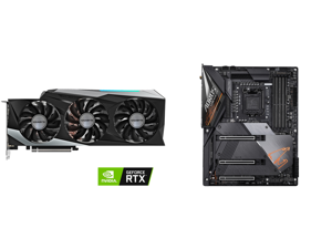 GIGABYTE GeForce RTX 3090 GAMING OC 24G Video Card GV-N3090GAMING OC-24GD and GIGABYTE Z490 AORUS MASTER LGA 1200 Intel Z490 ATX Motherboard with Triple M.2 SATA 6Gb/s USB 3.2 Gen 2 WIFI 6 2.5 GbE LAN GIGABYTE GeForce RTX 3090 GAMING OC 24G Video Card GV-N3090GAMING OC-24GD and GIGABYTE Z490 AORUS MASTER LGA 1200 Intel Z490 ATX Motherboard with Triple M.2 SATA 6Gb/s USB 3.2 Gen 2 WIFI 6 2.5 GbE LAN