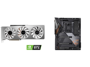 GIGABYTE GeForce RTX 3090 VISION OC 24GB Video Card GV-N3090VISION OC-24GD and GIGABYTE Z490 AORUS MASTER LGA 1200 Intel Z490 ATX Motherboard with Triple M.2 SATA 6Gb/s USB 3.2 Gen 2 WIFI 6 2.5 GbE LAN GIGABYTE GeForce RTX 3090 VISION OC 24GB Video Card GV-N3090VISION OC-24GD and GIGABYTE Z490 AORUS MASTER LGA 1200 Intel Z490 ATX Motherboard with Triple M.2 SATA 6Gb/s USB 3.2 Gen 2 WIFI 6 2.5 GbE LAN