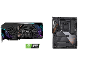GIGABYTE AORUS GeForce RTX 3090 MASTER 24GB Video Card GV-N3090AORUS M-24GD and GIGABYTE Z490 AORUS MASTER LGA 1200 Intel Z490 ATX Motherboard with Triple M.2 SATA 6Gb/s USB 3.2 Gen 2 WIFI 6 2.5 GbE LAN GIGABYTE AORUS GeForce RTX 3090 MASTER 24GB Video Card GV-N3090AORUS M-24GD and GIGABYTE Z490 AORUS MASTER LGA 1200 Intel Z490 ATX Motherboard with Triple M.2 SATA 6Gb/s USB 3.2 Gen 2 WIFI 6 2.5 GbE LAN
