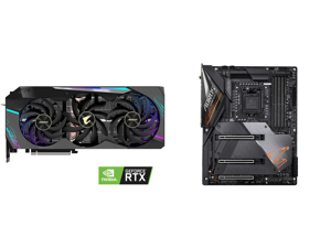 GIGABYTE AORUS GeForce RTX 3090 XTREME 24GB Video Card GV-N3090AORUS X-24GD and GIGABYTE Z490 AORUS MASTER LGA 1200 Intel Z490 ATX Motherboard with Triple M.2 SATA 6Gb/s USB 3.2 Gen 2 WIFI 6 2.5 GbE LAN GIGABYTE AORUS GeForce RTX 3090 XTREME 24GB Video Card GV-N3090AORUS X-24GD and GIGABYTE Z490 AORUS MASTER LGA 1200 Intel Z490 ATX Motherboard with Triple M.2 SATA 6Gb/s USB 3.2 Gen 2 WIFI 6 2.5 GbE LAN