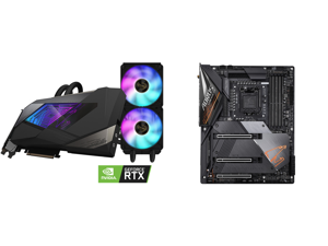 GIGABYTE AORUS GeForce RTX 3090 XTREME WATERFORCE 24G Graphics Card WATERFORCE All-in-One Cooling System 24GB 384-bit GDDR6X GV-N3090AORUSX W-24GD Video Card and GIGABYTE Z490 AORUS MASTER LGA 1200 Intel Z490 ATX Motherboard with Triple M.2 GIGABYTE AORUS GeForce RTX 3090 XTREME WATERFORCE 24G Graphics Card WATERFORCE All-in-One Cooling System 24GB 384-bit GDDR6X GV-N3090AORUSX W-24GD Video Card and GIGABYTE Z490 AORUS MASTER LGA 1200 Intel Z490 ATX Motherboard with Triple M.2