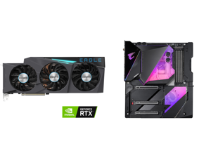 GIGABYTE GeForce RTX 3090 EAGLE OC 24GB Video Card GV-N3090EAGLE OC-24GD and GIGABYTE Z490 AORUS XTREME WATERFORCE LGA 1200 Intel Z490 E-ATX Motherboard with Triple M.2 SATA 6Gb/s USB 3.2 Gen 2 WIFI 6 10 GbE LAN Dual Thunderbolt 3 All-In-On GIGABYTE GeForce RTX 3090 EAGLE OC 24GB Video Card GV-N3090EAGLE OC-24GD and GIGABYTE Z490 AORUS XTREME WATERFORCE LGA 1200 Intel Z490 E-ATX Motherboard with Triple M.2 SATA 6Gb/s USB 3.2 Gen 2 WIFI 6 10 GbE LAN Dual Thunderbolt 3 All-In-On