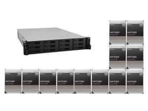 Synology 12 bay RackStation RS3621RPxs (Diskless) and 12 x Synology HAT5300-12T Enterprise 12TB HDD SATA III 6Gb/s 512e 7200 RPM 256MB Cache 3.5" Internal Hard Drive Synology 12 bay RackStation RS3621RPxs (Diskless) and 12 x Synology HAT5300-12T Enterprise 12TB HDD SATA III 6Gb/s 512e 7200 RPM 256MB Cache 3.5" Internal Hard Drive