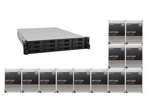 Synology 12 bay RackStation RS3621xs+ (Diskless) and 12 x Synology HAT5300-12T Enterprise 12TB HDD SATA III 6Gb/s 512e 7200 RPM 256MB Cache 3.5" Internal Hard Drive Synology 12 bay RackStation RS3621xs+ (Diskless) and 12 x Synology HAT5300-12T Enterprise 12TB HDD SATA III 6Gb/s 512e 7200 RPM 256MB Cache 3.5" Internal Hard Drive