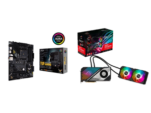 ASUS TUF GAMING B550-PLUS AMD AM4 (3rd Gen Ryzen) ATX Gaming Motherboard (PCIe 4.0 2.5Gb LAN HDMI 2.1 BIOS FlashBack USB 3.2 Gen 2 Addressable Gen 2 RGB Header and AURA Sync) and ASUS ROG Strix Radeon RX 6900 XT 16GB GDDR6 PCI Express 4.0 x ASUS TUF GAMING B550-PLUS AMD AM4 (3rd Gen Ryzen) ATX Gaming Motherboard (PCIe 4.0 2.5Gb LAN HDMI 2.1 BIOS FlashBack USB 3.2 Gen 2 Addressable Gen 2 RGB Header and AURA Sync) and ASUS ROG Strix Radeon RX 6900 XT 16GB GDDR6 PCI Express 4.0 x