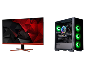 Acer XG270HU omidpx 27" 2K 2560 x 1440 1ms 144Hz AMD FreeSync Technology Edge-to-Edge Frameless Design DVI-D HDMI DisplayPort Built-in Speakers LED Backlit LCD Gaming Monitor and ABS Challenger Gaming PC - Ryzen 5 3600 - GeForce GTX 1660 Su Acer XG270HU omidpx 27" 2K 2560 x 1440 1ms 144Hz AMD FreeSync Technology Edge-to-Edge Frameless Design DVI-D HDMI DisplayPort Built-in Speakers LED Backlit LCD Gaming Monitor and ABS Challenger Gaming PC - Ryzen 5 3600 - GeForce GTX 1660 Su