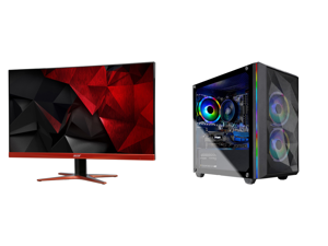 Acer XG270HU omidpx 27" 2K 2560 x 1440 1ms 144Hz AMD FreeSync Technology Edge-to-Edge Frameless Design DVI-D HDMI DisplayPort Built-in Speakers LED Backlit LCD Gaming Monitor and Skytech Chronos Mini Gaming Computer PC Desktop - Ryzen 5 360 Acer XG270HU omidpx 27" 2K 2560 x 1440 1ms 144Hz AMD FreeSync Technology Edge-to-Edge Frameless Design DVI-D HDMI DisplayPort Built-in Speakers LED Backlit LCD Gaming Monitor and Skytech Chronos Mini Gaming Computer PC Desktop - Ryzen 5 360