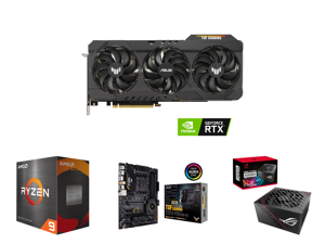 ASUS TUF Gaming GeForce RTX 3090 24GB GDDR6X PCI Express 4.0 x16 SLI Support Video Card TUF-RTX3090-O24G-GAMING and AMD Ryzen 9 5950X 16-Core 3.4 GHz Socket AM4 105W 100-100000059WOF Desktop Processor and ASUS TUF Gaming X570-PRO (WiFi 6) A ASUS TUF Gaming GeForce RTX 3090 24GB GDDR6X PCI Express 4.0 x16 SLI Support Video Card TUF-RTX3090-O24G-GAMING and AMD Ryzen 9 5950X 16-Core 3.4 GHz Socket AM4 105W 100-100000059WOF Desktop Processor and ASUS TUF Gaming X570-PRO (WiFi 6) A