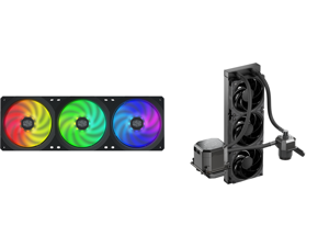 Cooler Master MasterFan SF360R ARGB 360mm Square Frame Fan and CoolerMaster MasterLiquid ML360 SUB-ZERO Thermoelectric Cooling (TEC) AIO CPU Liquid Cooler Powered by Intel Cryo Cooling Technology 2nd Generation Pump 360 Radiator for Intel L Cooler Master MasterFan SF360R ARGB 360mm Square Frame Fan and CoolerMaster MasterLiquid ML360 SUB-ZERO Thermoelectric Cooling (TEC) AIO CPU Liquid Cooler Powered by Intel Cryo Cooling Technology 2nd Generation Pump 360 Radiator for Intel L