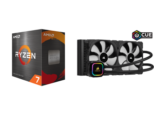 AMD Ryzen 7 5800X 3.8 GHz Socket AM4 100-100000063WOF Desktop Processor and CORSAIR iCUE H115i RGB PRO XT 280mm Radiator Dual 140mm PWM Fans Software Control Liquid CPU Cooler CW-9060044-WW AMD Ryzen 7 5800X 3.8 GHz Socket AM4 100-100000063WOF Desktop Processor and CORSAIR iCUE H115i RGB PRO XT 280mm Radiator Dual 140mm PWM Fans Software Control Liquid CPU Cooler CW-9060044-WW