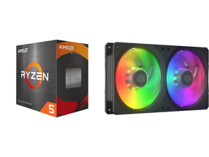AMD Ryzen 5 5600X 3.7 GHz Socket AM4 100-100000065BOX Desktop Processor and COOLERMASTER MFX-B2D2-18NPA-R1 MasterFan SF240R ARGB Fan AMD Ryzen 5 5600X 3.7 GHz Socket AM4 100-100000065BOX Desktop Processor and COOLERMASTER MFX-B2D2-18NPA-R1 MasterFan SF240R ARGB Fan