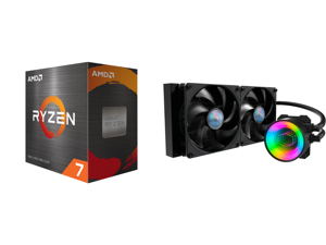 AMD Ryzen 7 5800X 3.8 GHz Socket AM4 100-100000063WOF Desktop Processor and MasterLiquid ML280 Mirror ARGB Close-Loop AIO CPU Liquid Cooler Mirror ARGB Pump 280 Radiator Dual SickleFlow 140mm 3rd Gen Dual Chamber Pump for AMD Ryzen/Intel 12 AMD Ryzen 7 5800X 3.8 GHz Socket AM4 100-100000063WOF Desktop Processor and MasterLiquid ML280 Mirror ARGB Close-Loop AIO CPU Liquid Cooler Mirror ARGB Pump 280 Radiator Dual SickleFlow 140mm 3rd Gen Dual Chamber Pump for AMD Ryzen/Intel 12