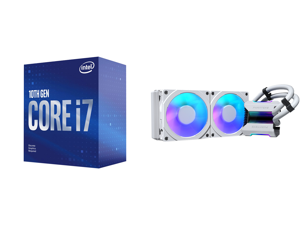 Intel Core i7-10700F 2.9 GHz LGA 1200 BX8070110700F Desktop Processor and Phanteks Glacier One 240MPH D-RGB AIO Liquid CPU Cooler Infinity Mirror Pump Cap Design 2x Silent 120mm MP PWM Fans 2x D-RGB Halos Fan Frames White Intel Core i7-10700F 2.9 GHz LGA 1200 BX8070110700F Desktop Processor and Phanteks Glacier One 240MPH D-RGB AIO Liquid CPU Cooler Infinity Mirror Pump Cap Design 2x Silent 120mm MP PWM Fans 2x D-RGB Halos Fan Frames White