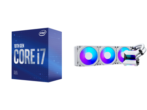 Intel Core i7-10700F 2.9 GHz LGA 1200 BX8070110700F Desktop Processor and Phanteks Glacier One 360MPH D-RGB AIO Liquid CPU Cooler Infinity Mirror Pump Cap Design 3x Silent 120mm MP PWM Fans 3x D-RGB Halos Fan Frames White Intel Core i7-10700F 2.9 GHz LGA 1200 BX8070110700F Desktop Processor and Phanteks Glacier One 360MPH D-RGB AIO Liquid CPU Cooler Infinity Mirror Pump Cap Design 3x Silent 120mm MP PWM Fans 3x D-RGB Halos Fan Frames White