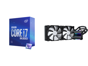 Intel Core i7-10700KF 3.8 GHz LGA 1200 BX8070110700KF Desktop Processor and Phanteks Glacier One 280MP D-RGB AIO Liquid CPU Cooler Infinity Mirror Pump Cap Design 2x Silent 140mm MP PWM Fans Black Intel Core i7-10700KF 3.8 GHz LGA 1200 BX8070110700KF Desktop Processor and Phanteks Glacier One 280MP D-RGB AIO Liquid CPU Cooler Infinity Mirror Pump Cap Design 2x Silent 140mm MP PWM Fans Black