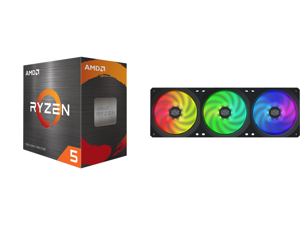 AMD Ryzen 5 5600X 3.7 GHz Socket AM4 100-100000065BOX Desktop Processor and Cooler Master MasterFan SF360R ARGB 360mm Square Frame Fan AMD Ryzen 5 5600X 3.7 GHz Socket AM4 100-100000065BOX Desktop Processor and Cooler Master MasterFan SF360R ARGB 360mm Square Frame Fan