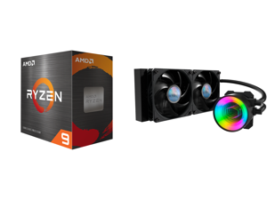 AMD Ryzen 9 5950X 3.4 GHz Socket AM4 100-100000059WOF Desktop Processor and MasterLiquid ML240 Mirror ARGB Close-Loop AIO CPU Liquid Cooler Mirror ARGB Pump 240 Radiator Dual SickleFlow 120mm 3rd Gen Dual Chamber Pump for AMD Ryzen/Intel 12 AMD Ryzen 9 5950X 3.4 GHz Socket AM4 100-100000059WOF Desktop Processor and MasterLiquid ML240 Mirror ARGB Close-Loop AIO CPU Liquid Cooler Mirror ARGB Pump 240 Radiator Dual SickleFlow 120mm 3rd Gen Dual Chamber Pump for AMD Ryzen/Intel 12