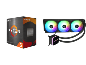 AMD Ryzen 9 5950X 3.4 GHz Socket AM4 100-100000059WOF Desktop Processor and Enermax LIQMAX III ARGB 360 Addressable RGB All-in-one CPU Liquid Cooler for AM4 / LGA1200 360mm Radiator Dual-Chamber Water Block ARGB Fan 5 Year Warranty AMD Ryzen 9 5950X 3.4 GHz Socket AM4 100-100000059WOF Desktop Processor and Enermax LIQMAX III ARGB 360 Addressable RGB All-in-one CPU Liquid Cooler for AM4 / LGA1200 360mm Radiator Dual-Chamber Water Block ARGB Fan 5 Year Warranty
