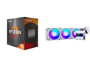AMD Ryzen 9 5900X 3.7 GHz Socket AM4 100-100000061WOF Desktop Processor and Phanteks Glacier One 360MPH D-RGB AIO Liquid CPU Cooler Infinity Mirror Pump Cap Design 3x Silent 120mm MP PWM Fans 3x D-RGB Halos Fan Frames White AMD Ryzen 9 5900X 3.7 GHz Socket AM4 100-100000061WOF Desktop Processor and Phanteks Glacier One 360MPH D-RGB AIO Liquid CPU Cooler Infinity Mirror Pump Cap Design 3x Silent 120mm MP PWM Fans 3x D-RGB Halos Fan Frames White