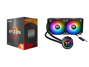 AMD Ryzen 9 5950X 3.4 GHz Socket AM4 100-100000059WOF Desktop Processor and Thermaltake Water 3.0 240 ARGB Sync Edition CL-W233-PL12SW-B Water Cooler AMD Ryzen 9 5950X 3.4 GHz Socket AM4 100-100000059WOF Desktop Processor and Thermaltake Water 3.0 240 ARGB Sync Edition CL-W233-PL12SW-B Water Cooler