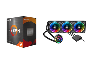 AMD Ryzen 9 5950X 3.4 GHz Socket AM4 100-100000059WOF Desktop Processor and Thermaltake Floe AIO Triple Riing RGB 360 TT Premium Edition PWM AM4 LGA2066 Ready Liquid Cooling System CL-W158-PL12SW-A AMD Ryzen 9 5950X 3.4 GHz Socket AM4 100-100000059WOF Desktop Processor and Thermaltake Floe AIO Triple Riing RGB 360 TT Premium Edition PWM AM4 LGA2066 Ready Liquid Cooling System CL-W158-PL12SW-A