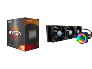 AMD Ryzen 9 5950X 3.4 GHz Socket AM4 100-100000059WOF Desktop Processor and MasterLiquid ML360 Mirror ARGB Close-Loop AIO CPU Liquid Cooler Mirror ARGB Pump 360 Radiator Triple SickleFlow 120mm 3rd Gen Dual Chamber Pump for AMD Ryzen/Intel AMD Ryzen 9 5950X 3.4 GHz Socket AM4 100-100000059WOF Desktop Processor and MasterLiquid ML360 Mirror ARGB Close-Loop AIO CPU Liquid Cooler Mirror ARGB Pump 360 Radiator Triple SickleFlow 120mm 3rd Gen Dual Chamber Pump for AMD Ryzen/Intel