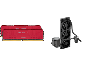 Crucial Ballistix 3200 MHz DDR4 DRAM Desktop Gaming Memory Kit 16GB (8GBx2) CL16 BL2K8G32C16U4R (RED) and CoolerMaster MasterLiquid ML360 SUB-ZERO Thermoelectric Cooling (TEC) AIO CPU Liquid Cooler Powered by Intel Cryo Cooling Technology 2 Crucial Ballistix 3200 MHz DDR4 DRAM Desktop Gaming Memory Kit 16GB (8GBx2) CL16 BL2K8G32C16U4R (RED) and CoolerMaster MasterLiquid ML360 SUB-ZERO Thermoelectric Cooling (TEC) AIO CPU Liquid Cooler Powered by Intel Cryo Cooling Technology 2
