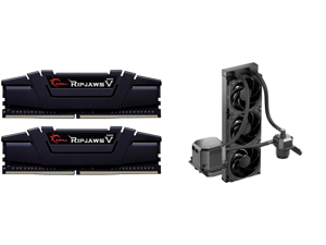 G.SKILL Ripjaws V Series 16GB (2 x 8GB) 288-Pin DDR4 SDRAM DDR4 3600 (PC4 28800) Intel XMP 2.0 Desktop Memory Model F4-3600C16D-16GVKC and CoolerMaster MasterLiquid ML360 SUB-ZERO Thermoelectric Cooling (TEC) AIO CPU Liquid Cooler Powered b G.SKILL Ripjaws V Series 16GB (2 x 8GB) 288-Pin DDR4 SDRAM DDR4 3600 (PC4 28800) Intel XMP 2.0 Desktop Memory Model F4-3600C16D-16GVKC and CoolerMaster MasterLiquid ML360 SUB-ZERO Thermoelectric Cooling (TEC) AIO CPU Liquid Cooler Powered b