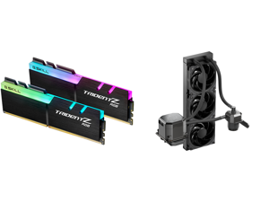 G.SKILL Trident Z RGB (For AMD) 16GB (2 x 8GB) 288-Pin DDR4 SDRAM DDR4 3600 (PC4 28800) Intel XMP 2.0 Desktop Memory Model F4-3600C18D-16GTZRX and CoolerMaster MasterLiquid ML360 SUB-ZERO Thermoelectric Cooling (TEC) AIO CPU Liquid Cooler P G.SKILL Trident Z RGB (For AMD) 16GB (2 x 8GB) 288-Pin DDR4 SDRAM DDR4 3600 (PC4 28800) Intel XMP 2.0 Desktop Memory Model F4-3600C18D-16GTZRX and CoolerMaster MasterLiquid ML360 SUB-ZERO Thermoelectric Cooling (TEC) AIO CPU Liquid Cooler P