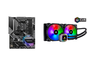 MSI MAG B550 TOMAHAWK AM4 ATX AMD Motherboard and CORSAIR Hydro Series H115i RGB PLATINUM 280mm 2 x ML PRO 140mm RGB PWM Fans RGB Lighting Fan Control w/ Software Liquid CPU Cooler. CW-9060038-WW. Support: Intel 1200 2066 AMD AM4 TR4. MSI MAG B550 TOMAHAWK AM4 ATX AMD Motherboard and CORSAIR Hydro Series H115i RGB PLATINUM 280mm 2 x ML PRO 140mm RGB PWM Fans RGB Lighting Fan Control w/ Software Liquid CPU Cooler. CW-9060038-WW. Support: Intel 1200 2066 AMD AM4 TR4.