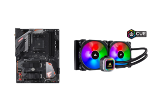GIGABYTE B450 AORUS PRO WIFI (rev. 1.0) AM4 ATX AMD Motherboard and CORSAIR Hydro Series H115i RGB PLATINUM 280mm 2 x ML PRO 140mm RGB PWM Fans RGB Lighting Fan Control w/ Software Liquid CPU Cooler. CW-9060038-WW. Support: Intel 1200 2066 GIGABYTE B450 AORUS PRO WIFI (rev. 1.0) AM4 ATX AMD Motherboard and CORSAIR Hydro Series H115i RGB PLATINUM 280mm 2 x ML PRO 140mm RGB PWM Fans RGB Lighting Fan Control w/ Software Liquid CPU Cooler. CW-9060038-WW. Support: Intel 1200 2066
