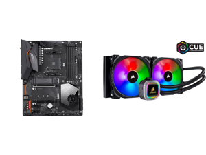 GIGABYTE X570 AORUS ELITE WIFI AM4 ATX AMD Motherboard and CORSAIR Hydro Series H115i RGB PLATINUM 280mm 2 x ML PRO 140mm RGB PWM Fans RGB Lighting Fan Control w/ Software Liquid CPU Cooler. CW-9060038-WW. Support: Intel 1200 2066 AMD AM4 T GIGABYTE X570 AORUS ELITE WIFI AM4 ATX AMD Motherboard and CORSAIR Hydro Series H115i RGB PLATINUM 280mm 2 x ML PRO 140mm RGB PWM Fans RGB Lighting Fan Control w/ Software Liquid CPU Cooler. CW-9060038-WW. Support: Intel 1200 2066 AMD AM4 T