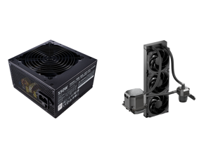 Cooler Master MWE 550 550W 80+ White PSU w/ Hydro-Dynamic-Bearing Silent 120mm Fan Single +12V Rail Flat Black Cables and CoolerMaster MasterLiquid ML360 SUB-ZERO Thermoelectric Cooling (TEC) AIO CPU Liquid Cooler Powered by Intel Cryo Cool Cooler Master MWE 550 550W 80+ White PSU w/ Hydro-Dynamic-Bearing Silent 120mm Fan Single +12V Rail Flat Black Cables and CoolerMaster MasterLiquid ML360 SUB-ZERO Thermoelectric Cooling (TEC) AIO CPU Liquid Cooler Powered by Intel Cryo Cool