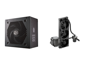 Cooler Master Master Watt 550 Watt Semi-Fanless Silencio Fan Semi-Modular 80 PLUS Bronze Power Supply and CoolerMaster MasterLiquid ML360 SUB-ZERO Thermoelectric Cooling (TEC) AIO CPU Liquid Cooler Powered by Intel Cryo Cooling Technology 2 Cooler Master Master Watt 550 Watt Semi-Fanless Silencio Fan Semi-Modular 80 PLUS Bronze Power Supply and CoolerMaster MasterLiquid ML360 SUB-ZERO Thermoelectric Cooling (TEC) AIO CPU Liquid Cooler Powered by Intel Cryo Cooling Technology 2