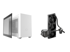 Cooler Master MasterBox NR200P White SFF Small Form Factor Mini-ITX Case with Tempered glass or Vented Panel Option PCI Riser Cable Triple-slot GPU Tool-Free and 360 Degree Accessibility and CoolerMaster MasterLiquid ML360 SUB-ZERO Thermoel Cooler Master MasterBox NR200P White SFF Small Form Factor Mini-ITX Case with Tempered glass or Vented Panel Option PCI Riser Cable Triple-slot GPU Tool-Free and 360 Degree Accessibility and CoolerMaster MasterLiquid ML360 SUB-ZERO Thermoel